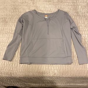 Grey light dri-fit pullover jacket